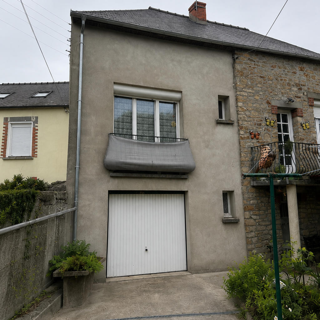 enduit sur loge à Caen : Image avant