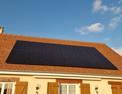 Installation panneaux solaires secteur Giberville : Image après