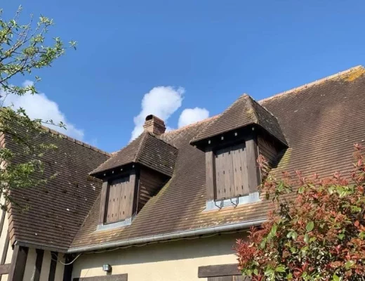 Nettoyage de toiture à Pont l'Evêque dans le calvados : Image avant